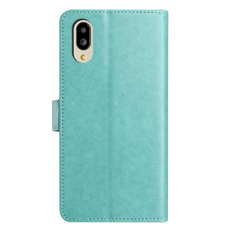 For Sharp Basio Active Lambskin 8-card Slot Leather Phone Case