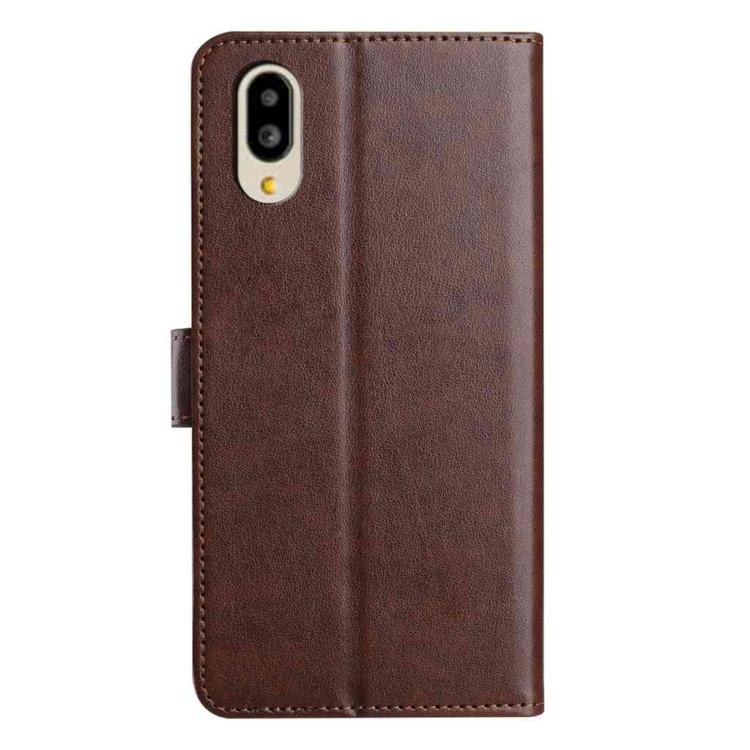 For Sharp Basio Active Lambskin 8-card Slot Leather Phone Case