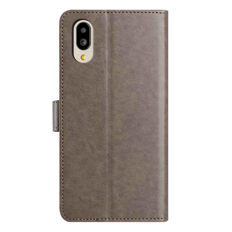 For Sharp Basio Active Lambskin 8-card Slot Leather Phone Case