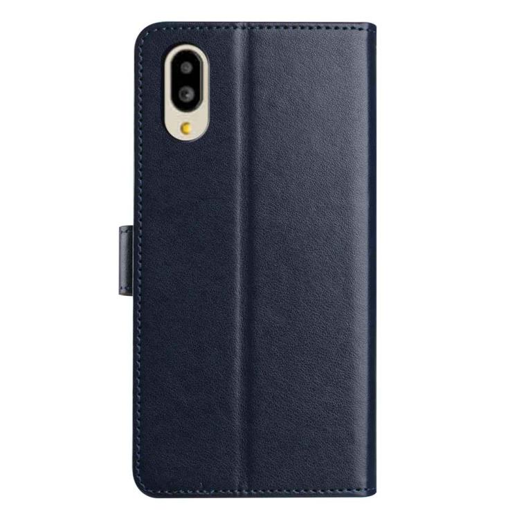 For Sharp Basio Active Lambskin 8-card Slot Leather Phone Case