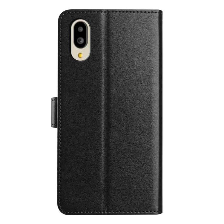 For Sharp Basio Active2 Lambskin 8-card Slot Leather Phone Case