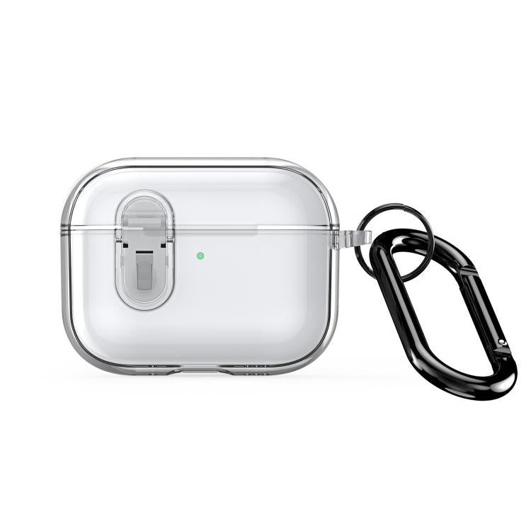 For AirPods Pro 3 DUX DUCIS PECL Series Split Transparent Earphone Case with Hook