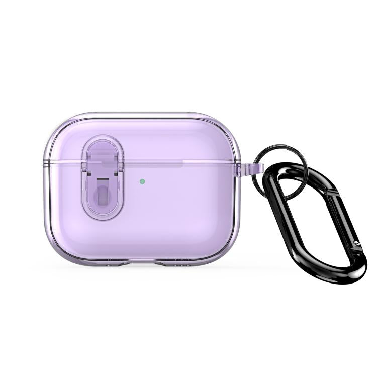 For AirPods Pro 3 DUX DUCIS PECL Series Split Transparent Earphone Case with Hook