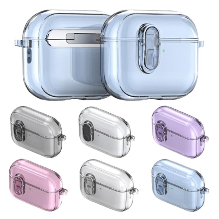 For AirPods Pro 3 DUX DUCIS PECL Series Split Transparent Earphone Case with Hook