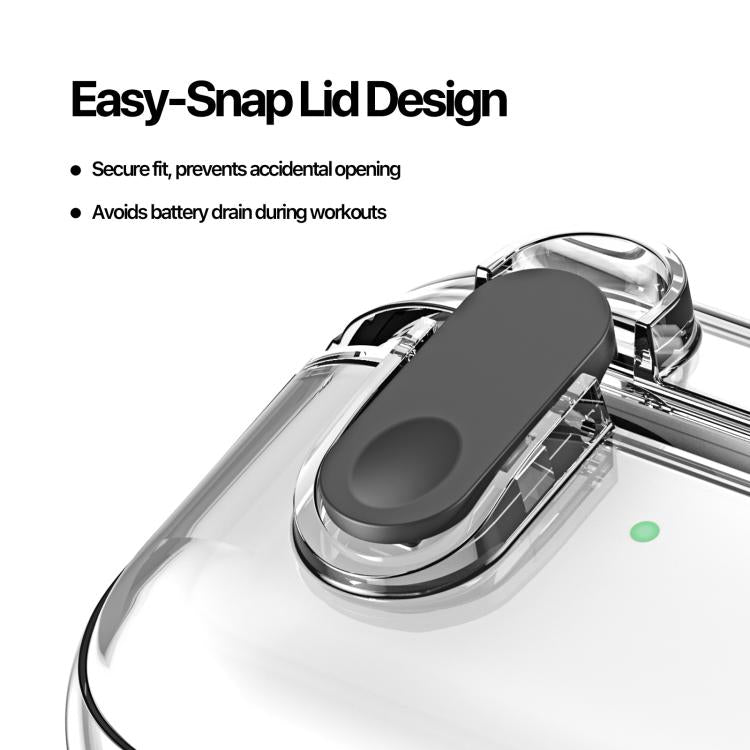 For AirPods Pro 3 DUX DUCIS PECL Series Split Transparent Earphone Case with Hook