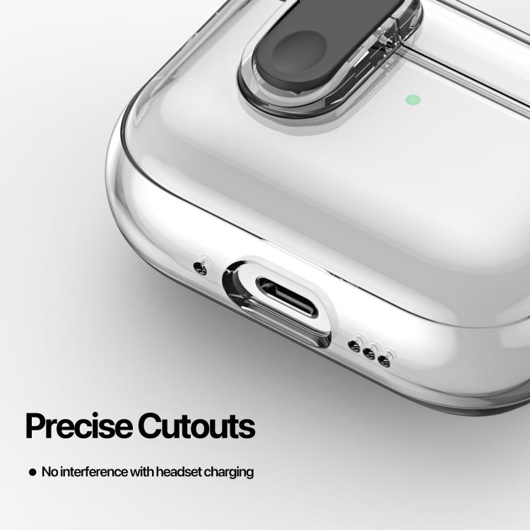 For AirPods Pro 3 DUX DUCIS PECL Series Split Transparent Earphone Case with Hook