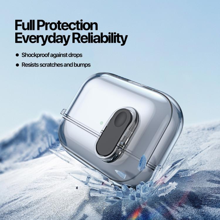 For AirPods Pro 3 DUX DUCIS PECL Series Split Transparent Earphone Case with Hook