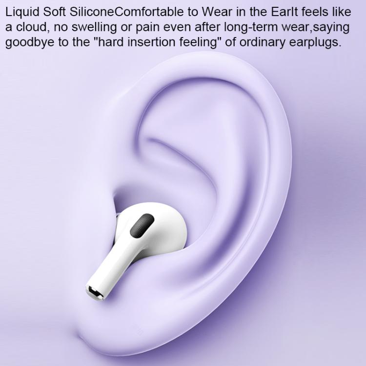 For AirPods Pro 2 / 1 XDcase 4 Pairs Silicone Earplugs with Pressure Relief Holes L / M / S / XS Size, Cleaning Brush Color Random