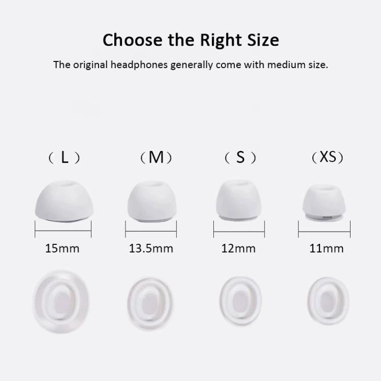 For AirPods Pro 2 / 1 XDcase 3 Pairs Silicone Earplugs with Pressure Relief Holes L / M / S Size