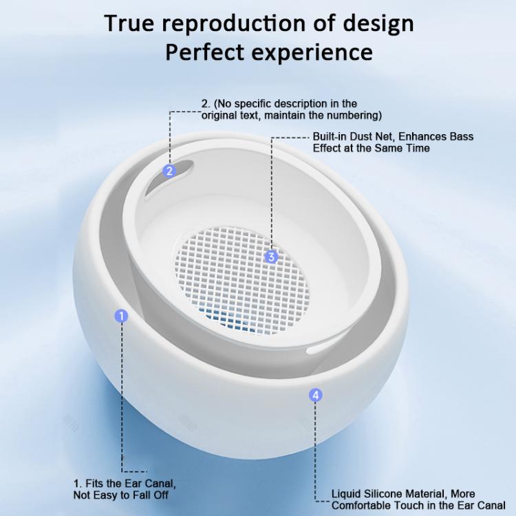 For AirPods Pro 2 / 1 XDcase 3 Pairs Silicone Earplugs with Pressure Relief Holes L / M / S Size