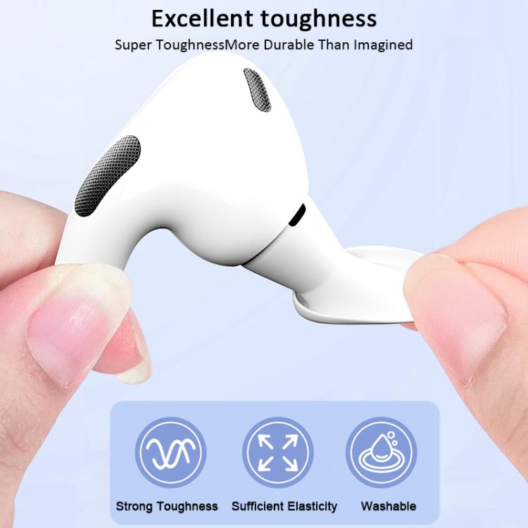 For AirPods Pro 2 / 1 XDcase 3 Pairs Silicone Earplugs with Pressure Relief Holes L / M / S Size