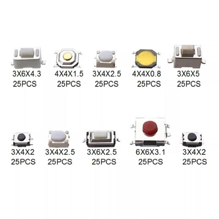 250pcs / Box Car Patch Touch Remote Control Switch Button Package