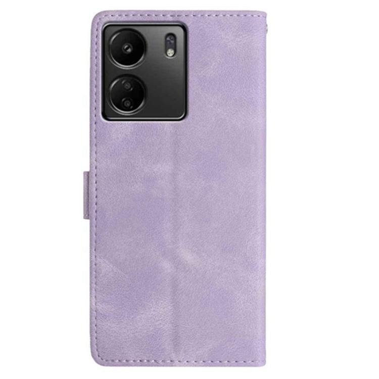 For Redmi 13C 4G Global Secret Garden Butterfly Pattern Leather Phone Case