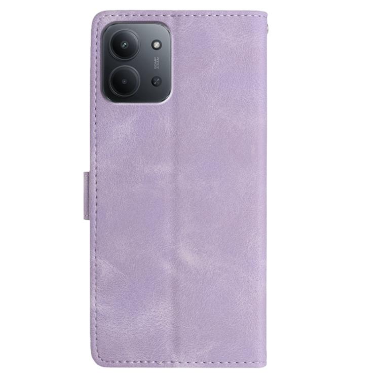 For Redmi 15C 5G / 4G EU 173mm Secret Garden Butterfly Pattern Leather Phone Case