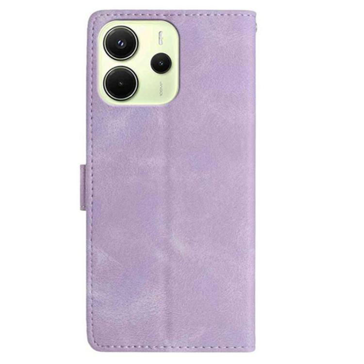 For Redmi Note 14 4G 164.84mm Secret Garden Butterfly Pattern Leather Phone Case