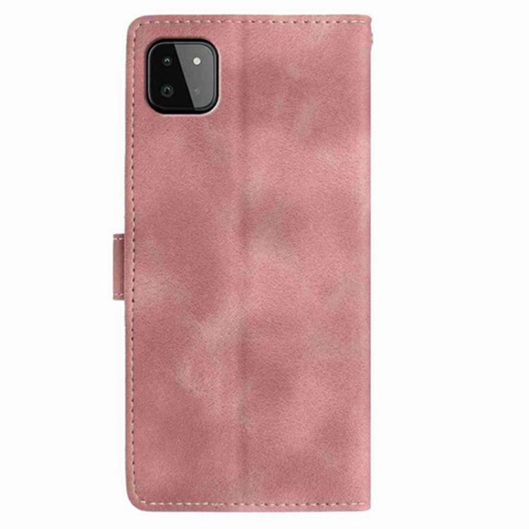For Samsung Galaxy A22 5G Secret Garden Butterfly Pattern Leather Phone Case