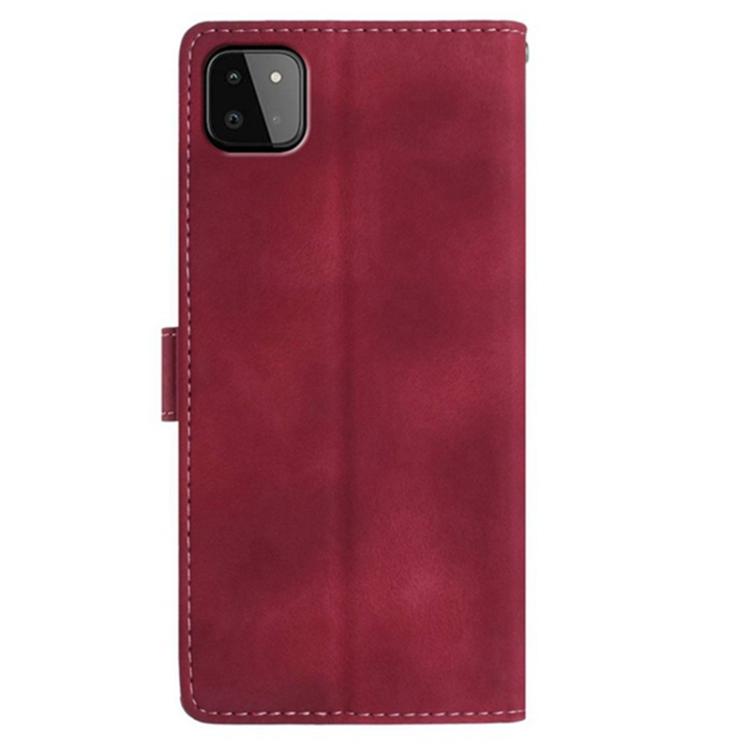 For Samsung Galaxy A22 5G Secret Garden Butterfly Pattern Leather Phone Case