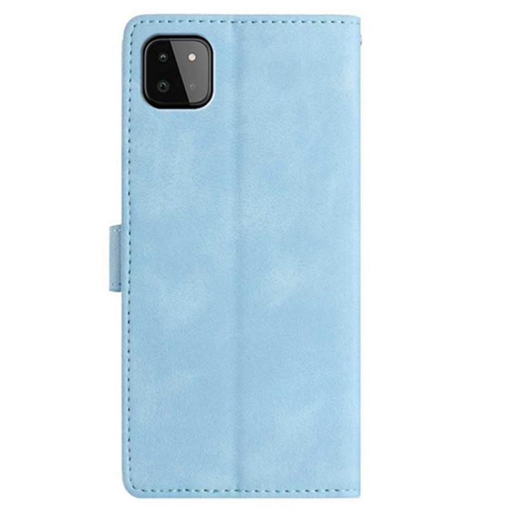For Samsung Galaxy A22 5G Secret Garden Butterfly Pattern Leather Phone Case