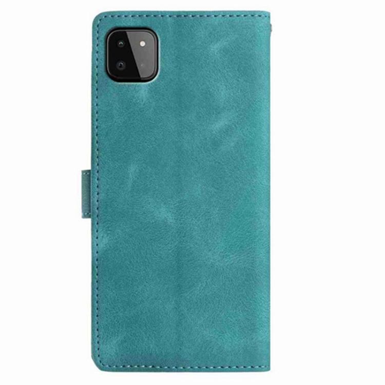 For Samsung Galaxy A22 5G Secret Garden Butterfly Pattern Leather Phone Case