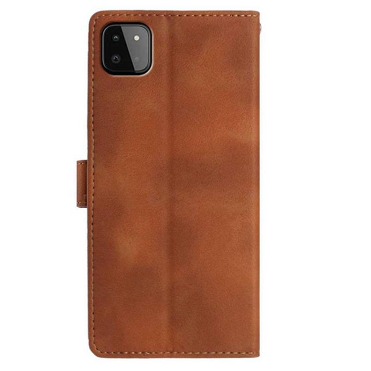 For Samsung Galaxy A22 5G Secret Garden Butterfly Pattern Leather Phone Case