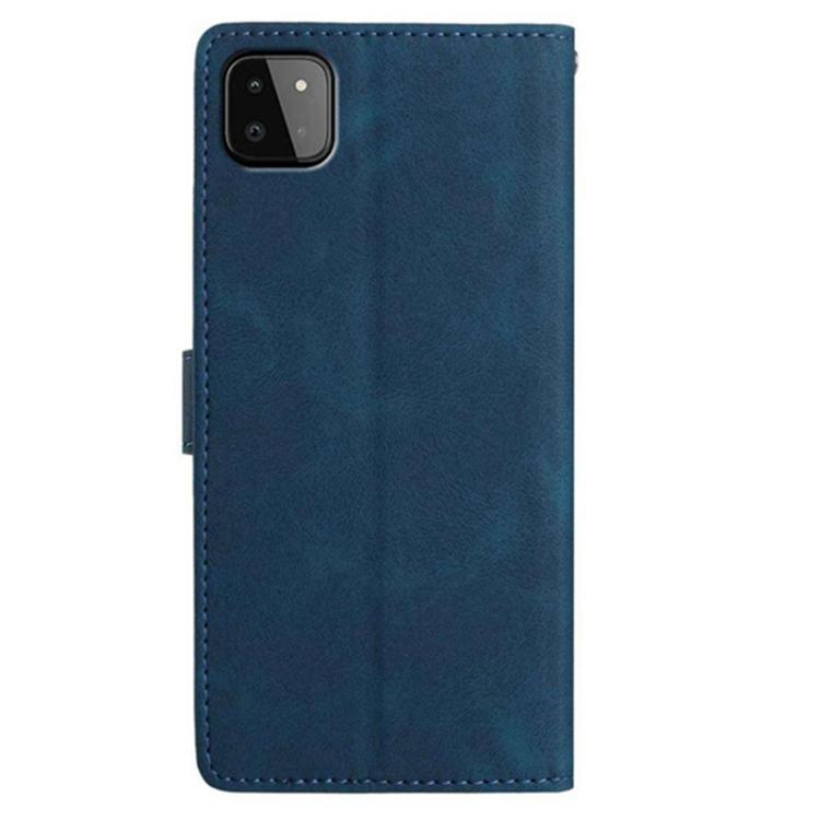 For Samsung Galaxy A22 5G Secret Garden Butterfly Pattern Leather Phone Case