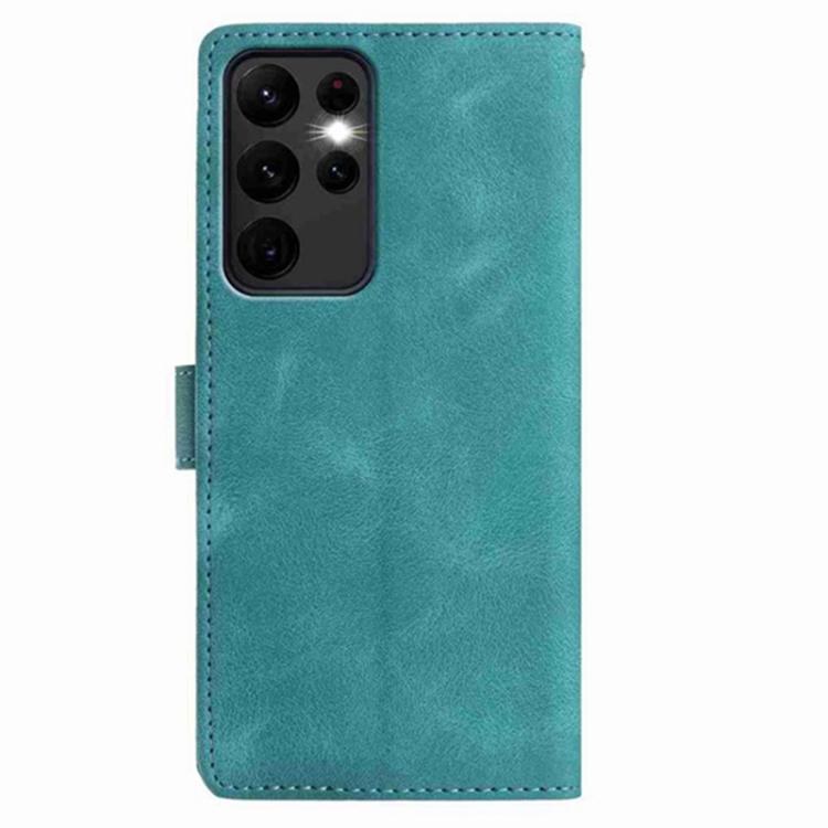 For Samsung Galaxy S23 Ultra 5G Secret Garden Butterfly Pattern Leather Phone Case