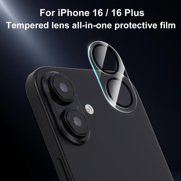 For iPhone 16 / 16 Plus XDcase Silkscreen Integrated Tempered Glass Back Camera Film