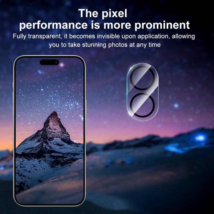 For iPhone 16 / 16 Plus XDcase Silkscreen Integrated Tempered Glass Back Camera Film