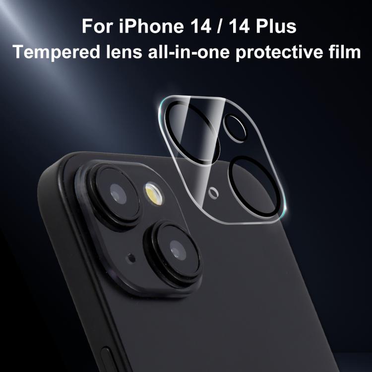 For iPhone 14 / 14 Plus XDcase Silkscreen Integrated Tempered Glass Back Camera Film