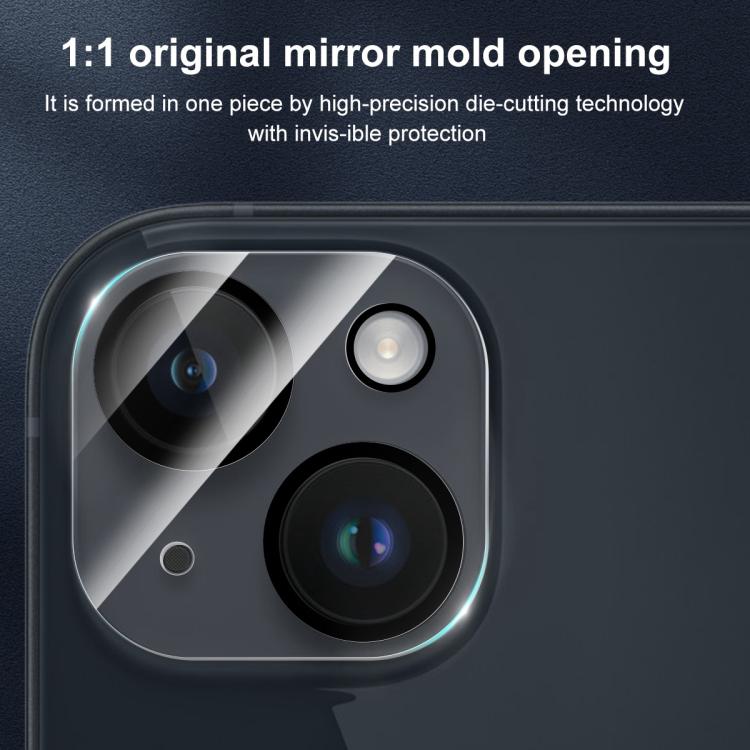 For iPhone 14 / 14 Plus XDcase Silkscreen Integrated Tempered Glass Back Camera Film