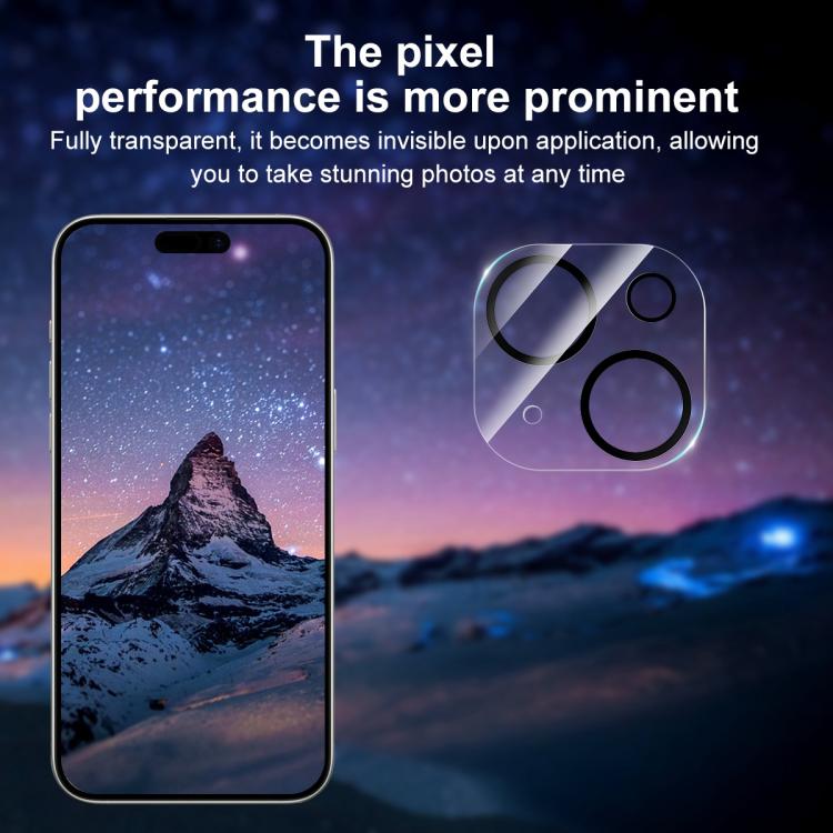 For iPhone 14 / 14 Plus XDcase Silkscreen Integrated Tempered Glass Back Camera Film