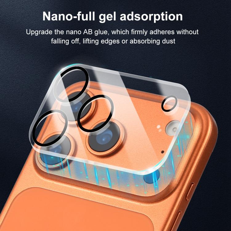 For iPhone 17 Pro XDcase Silkscreen Integrated Tempered Glass Back Camera Film