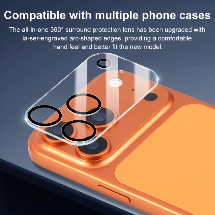 For iPhone 17 Pro XDcase Silkscreen Integrated Tempered Glass Back Camera Film