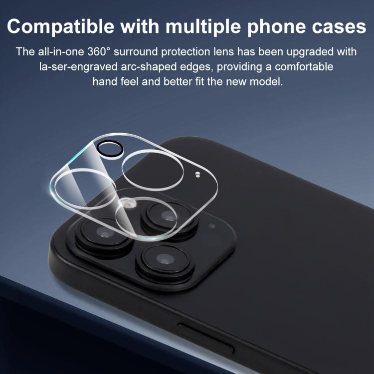 For iPhone 16 Pro / 16 Pro Max XDcase Transparent Integrated Tempered Glass Camera Film
