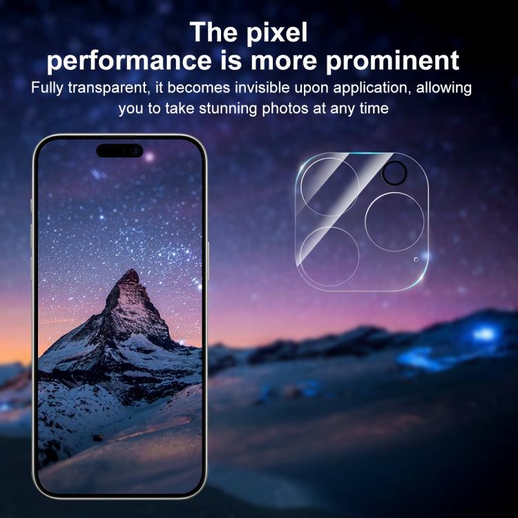 For iPhone 15 Pro / 15 Pro Max XDcase Transparent Integrated Tempered Glass Camera Film