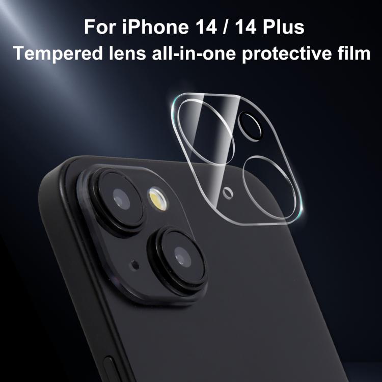 For iPhone 14 / 14 Plus XDcase Transparent Integrated Tempered Glass Camera Film