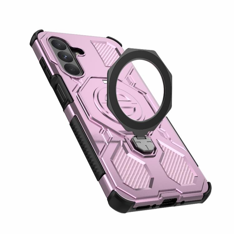 For Samsung Galaxy A26 5G J-20 Solid Color MagSafe Magnetic TPU+PC Phone Case
