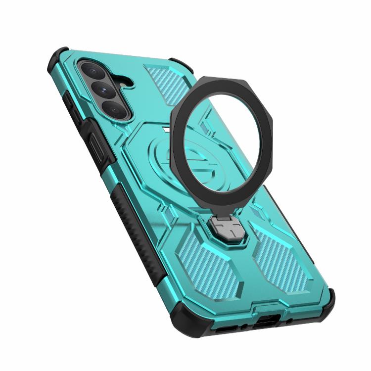 For Samsung Galaxy A26 5G J-20 Solid Color MagSafe Magnetic TPU+PC Phone Case
