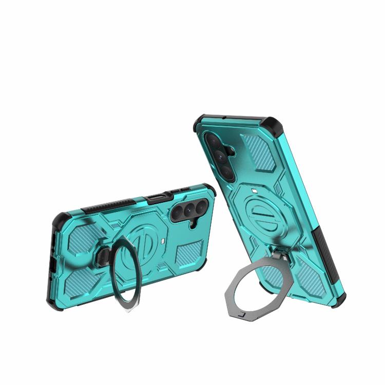 For Samsung Galaxy A26 5G J-20 Solid Color MagSafe Magnetic TPU+PC Phone Case