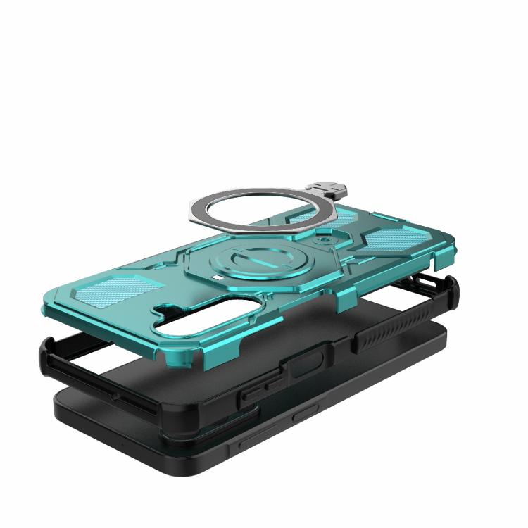 For Samsung Galaxy A26 5G J-20 Solid Color MagSafe Magnetic TPU+PC Phone Case