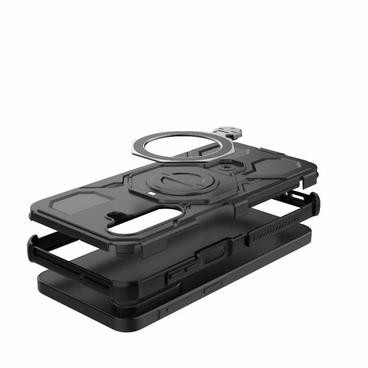 For Samsung Galaxy A26 5G J-20 Solid Color MagSafe Magnetic TPU+PC Phone Case