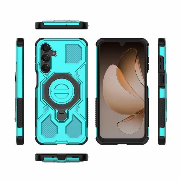 For Samsung Galaxy A16 5G J-20 Solid Color MagSafe Magnetic TPU+PC Phone Case