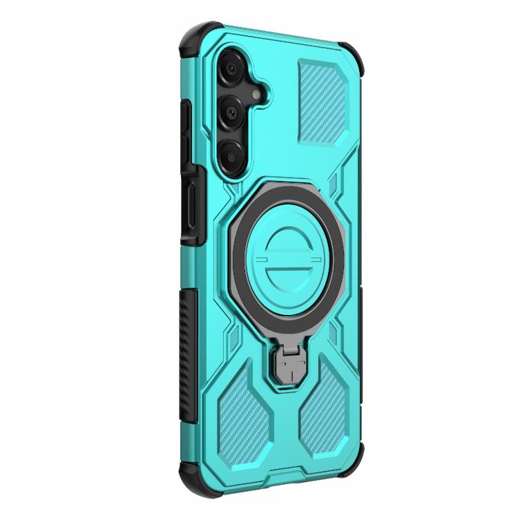 For Samsung Galaxy A16 5G J-20 Solid Color MagSafe Magnetic TPU+PC Phone Case