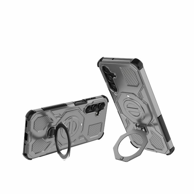 For Samsung Galaxy A16 5G J-20 Solid Color MagSafe Magnetic TPU+PC Phone Case