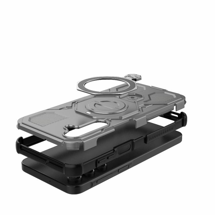 For Samsung Galaxy A16 5G J-20 Solid Color MagSafe Magnetic TPU+PC Phone Case