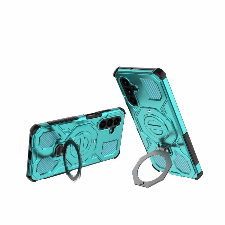 For Samsung Galaxy A17 5G J-20 Solid Color MagSafe Magnetic TPU+PC Phone Case