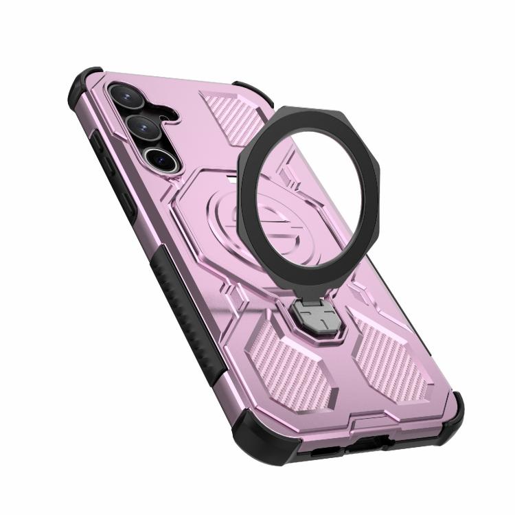 For Samsung Galaxy A55 5G J-20 Solid Color MagSafe Magnetic TPU+PC Phone Case