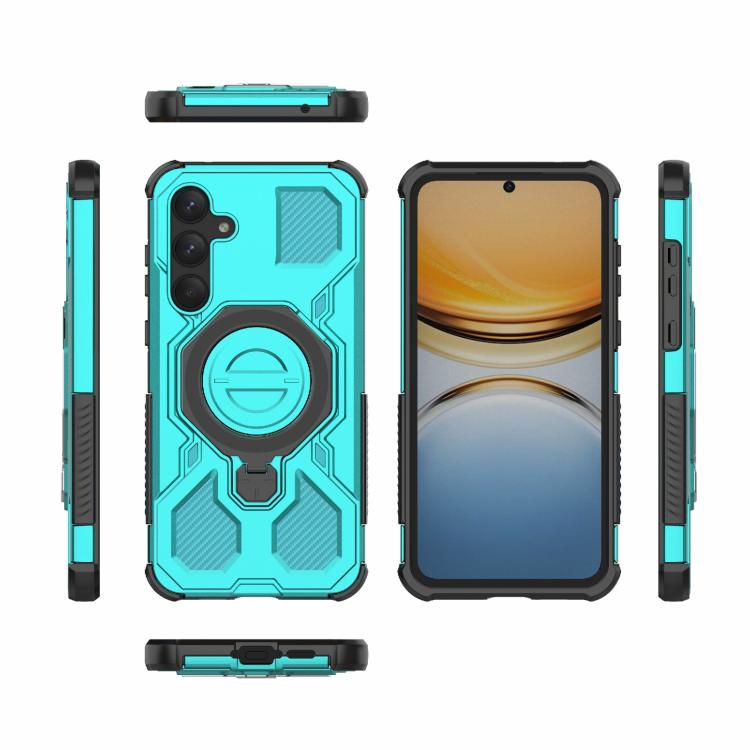 For Samsung Galaxy A55 5G J-20 Solid Color MagSafe Magnetic TPU+PC Phone Case