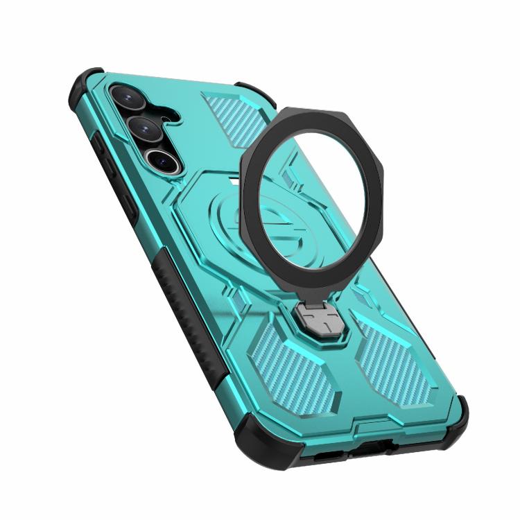 For Samsung Galaxy A55 5G J-20 Solid Color MagSafe Magnetic TPU+PC Phone Case
