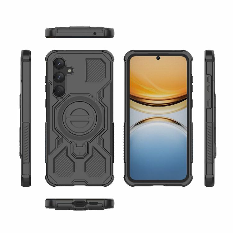 For Samsung Galaxy A55 5G J-20 Solid Color MagSafe Magnetic TPU+PC Phone Case